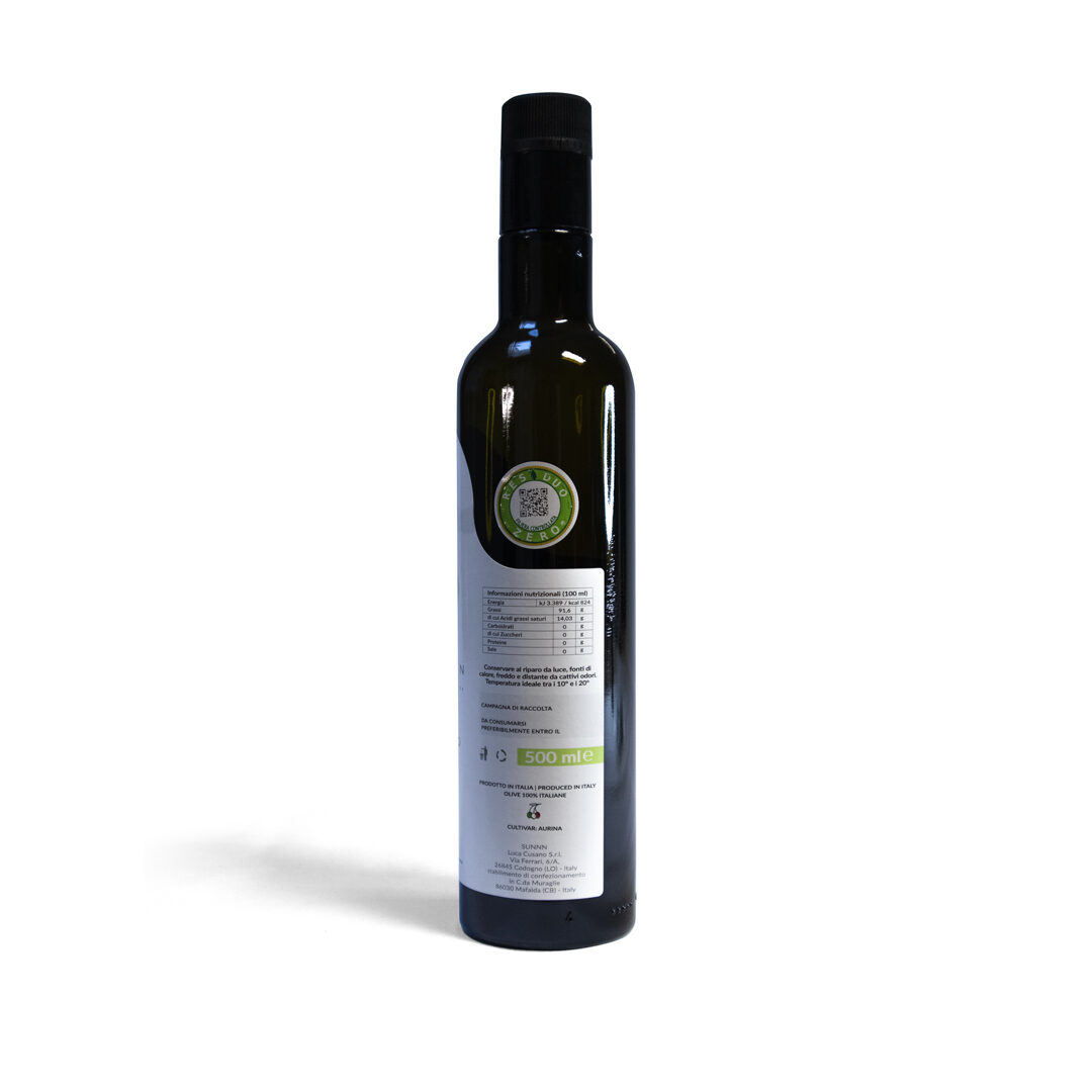 olio extravergine oliva sunnn venafro  ml QR residuo zero